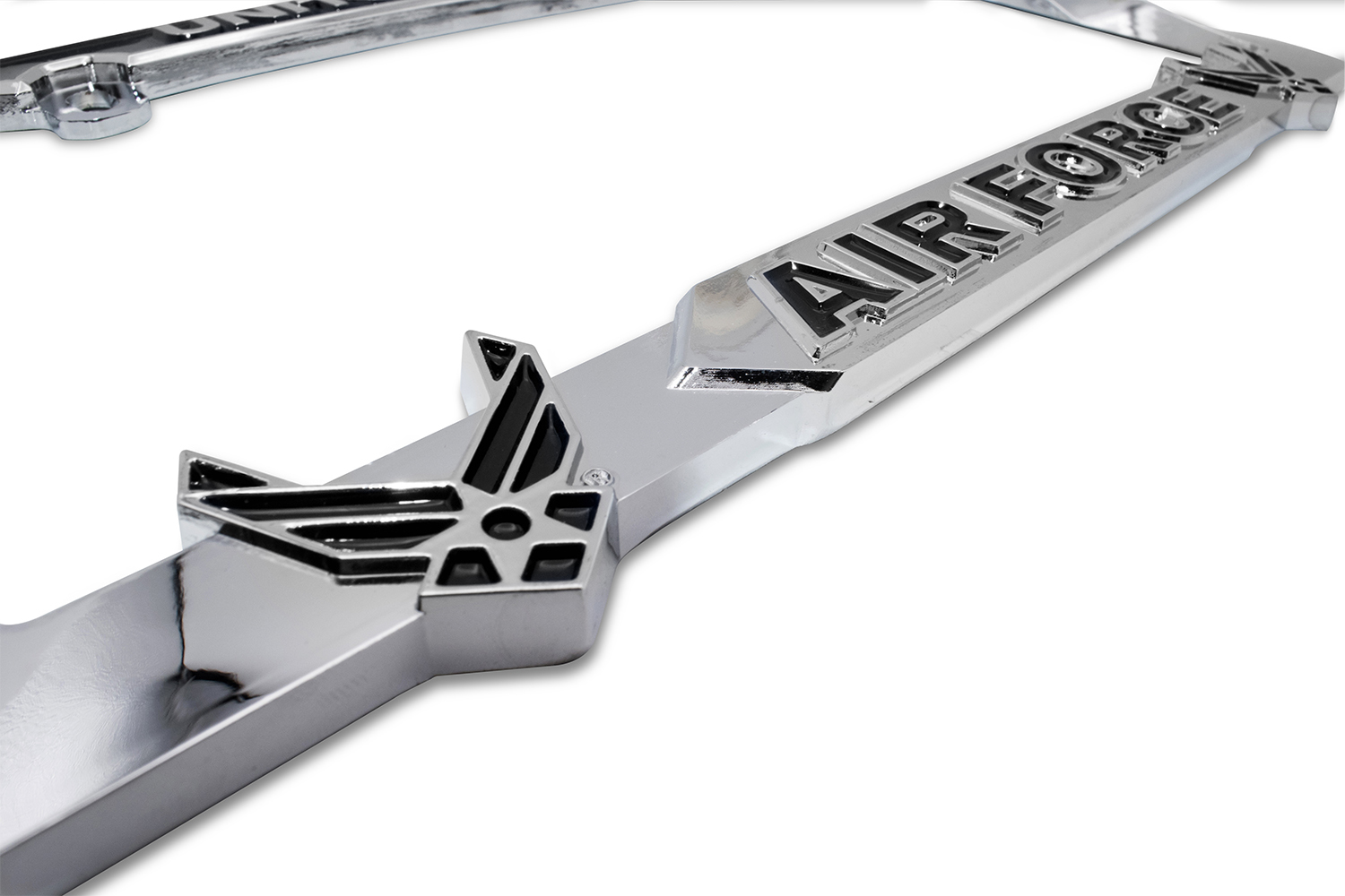 Air Force Black 3d License Plate Frame Elektroplate