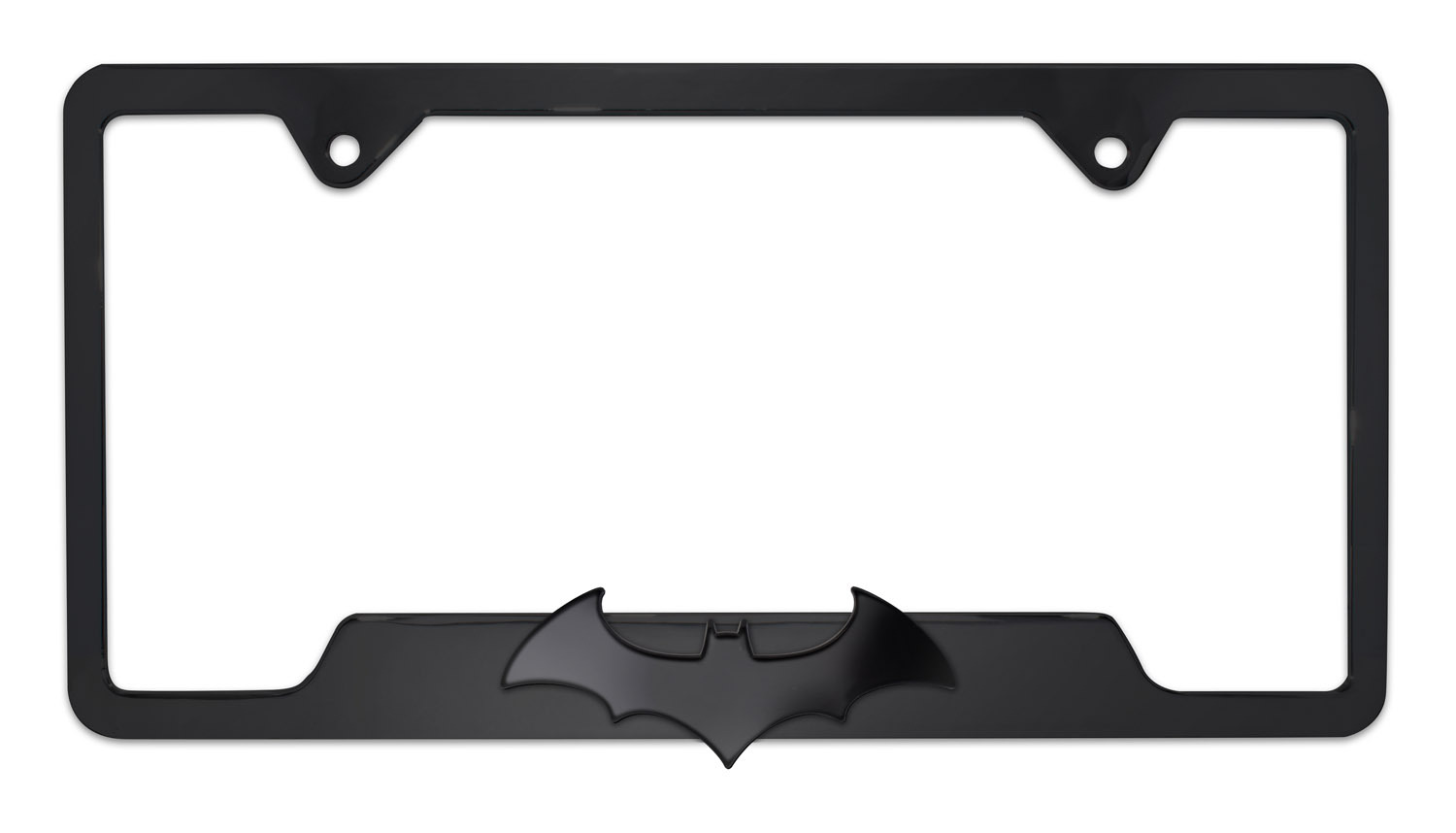 WHITE BATMAN License Plate Frame