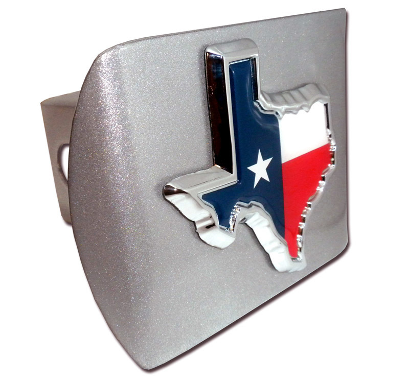Texas State Flag Chrome Auto Emblem Oval with /"TX/"
